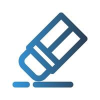Eraser outline icon. with gradient colors suitable for interfaces, websites, UI and mobile apps. vector