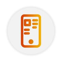 Online shopping page outline icon. with gradient color suitable for ecommerce, business and interface symbol icons vector