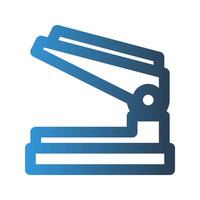 stapler gradient outline icon vector