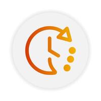 24 Hours outline icon. with gradient color suitable for ecommerce, business and interface symbol icons vector