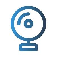 Cctv outline icon. with gradient colors suitable for interfaces, websites, UI and mobile apps. vector