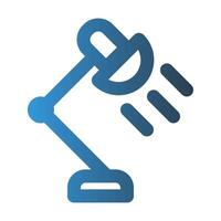 Lamp outline icon. with gradient colors suitable for interfaces, websites, UI and mobile apps. vector