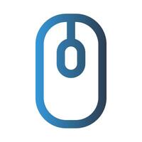 Mouse outline icon. with gradient colors suitable for interfaces, websites, UI and mobile apps. vector