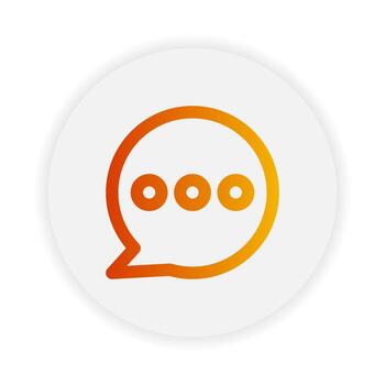 Live chat outline icon. with gradient color suitable for ecommerce, business and interface symbol icons vector