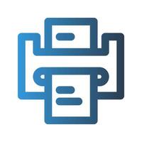 Laminating machine outline icon. with gradient colors suitable for interfaces, websites, UI and mobile apps. vector