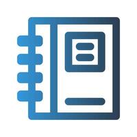 Note outline icon. with gradient colors suitable for interfaces, websites, UI and mobile apps. vector