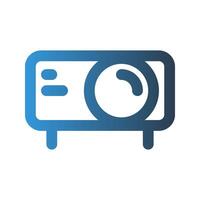 Projector outline icon. with gradient colors suitable for interfaces, websites, UI and mobile apps. vector