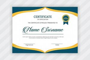 certificate of appreciation design template vector