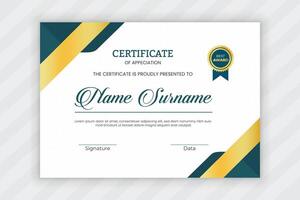 certificate of appreciation design template vector
