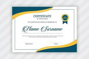 certificate of appreciation design template vector
