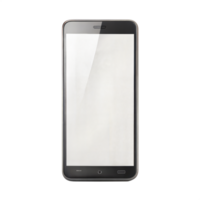 Modern Smartphone with Blank Screen on Transparent Background png