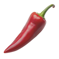 Fresh Red Chili Pepper on Transparent Background png