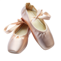 Elegant Pink Ballet Pointe Shoes On Transparent Background png