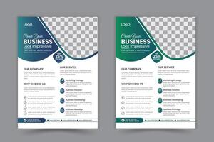 Corporate business flyer template design set, Brochure design vector