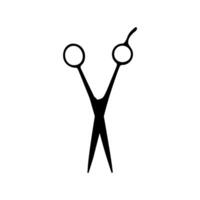 Scissors Silhouette, Flat Style, Can use for Pictogram, Art Illustration, Website, Apps, Logo Type or Graphic Design Element vector