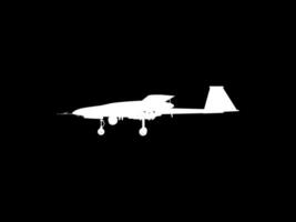 Silhouette of the UAV drone or Unmanned Aerial Vehicle, Flat Style, can use for Art Illustration, Logo Gram, Pictogram, Website, or Graphic Design Element vector