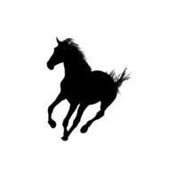 Horse Silhouette, flat style, can use for Logo Gram, Art Illustration, Emblem, Pictogram, Apps, Website or Graphic Design Element vector