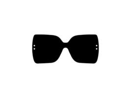 Sun Eye Glasses Silhouette, Front View, Flat Style, can use for Pictogram, Logo Gram, Apps, Art Illustration, Template for Avatar Profile Image, Website, or Graphic Design Element vector