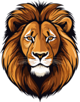 lion illustration isolated on transparent background. png