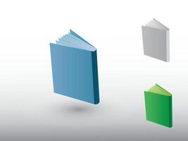 A set of colorful book icons for spreading knowledge for college and university illustration vector