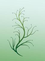 A green tree plant design background with branches and flowers illustration vector