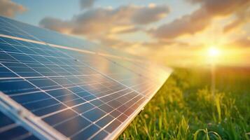 Solar photovoltaic power representing clean and alternative energy