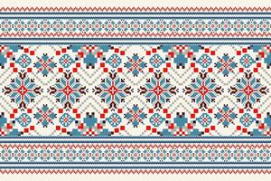 Geometric ethnic design pattern on white background vector