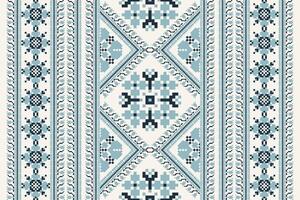 Geometric ethnic pattern on white background vector