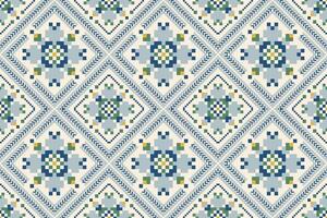 Geometric ethnic design seamless pattern on white background vector