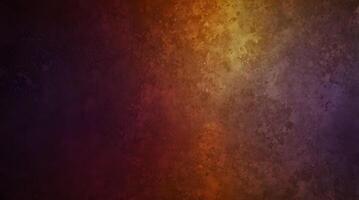 Rich gradient texture with a vintage cherry gold background that allows for design space and shades of dark orange, brown, and purple. Ideal for settings with an autumn theme, Halloween, photo