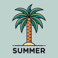 Palm vintage summer season for your Tshirt design, your abstract design, or community design vector