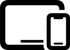 Tablet PC, Mobile Phone illustration icon.Digital devices screen illustration template isoated on white background. vector