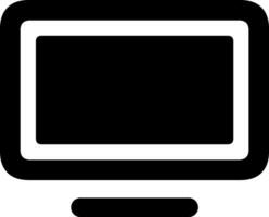 Smart TV icon. linear sign, symbol, logo of TV set for mobile concept and web design. Icon for the website of the store of household appliances, gadgets and electronics. vector
