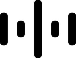 Sound wave or voice message icon. Music waveform, track radio play. Audio equalizer line. illustration Sound wave icon for voice recognition in virtual assistant, speech sign. vector
