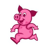 pig abstract sketch logo design template vector