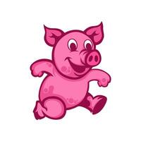 pig abstract sketch logo design template vector