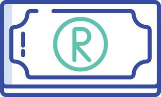 Rand outline color illustration vector