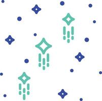 Star cluster outline color illustration vector