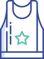 Tshirt outline color illustration vector