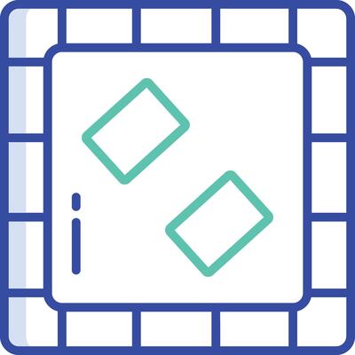 Monopoly outline color illustration
