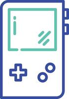Console outline color illustration vector