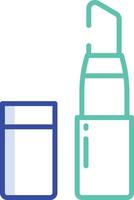 Lipstick outline color illustration vector