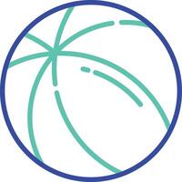 Ball outline color illustration vector