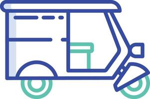 Delivery outline color illustration vector