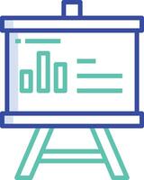 presentation outline color illustration vector