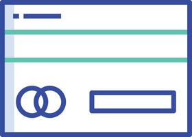 debit card outline color illustration vector