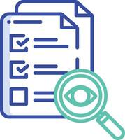 Testing outline color illustration vector