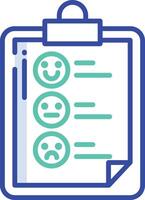 surveys outline color illustration vector