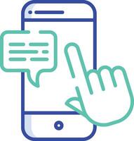 Testing outline color illustration vector