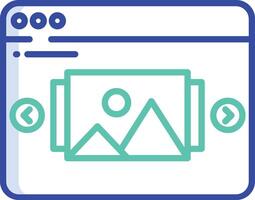 interface outline color illustration vector